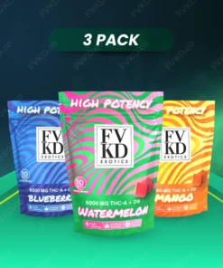 2-Pack FVKD HIGH POTENCY THC-P+D8+D9 GUMMIES 6000MG